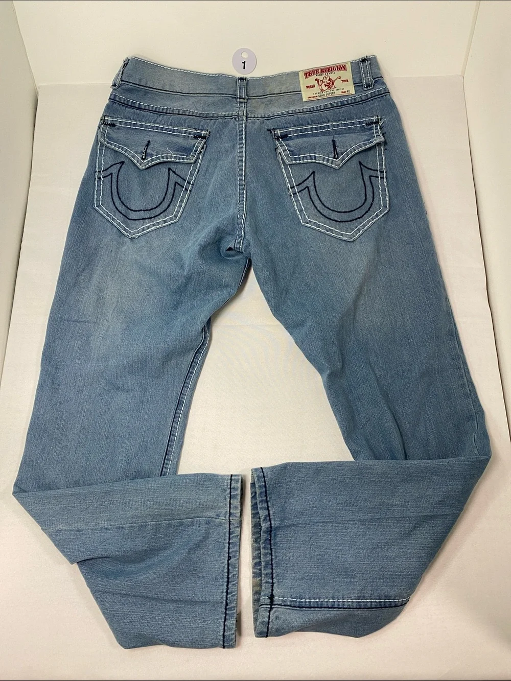 True Religion Men’s Light Blue Relaxed Jeans